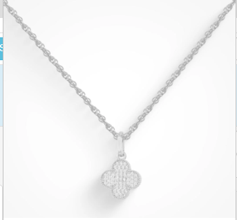 Charmed Titanium Steel Double-Sided Clover Necklace