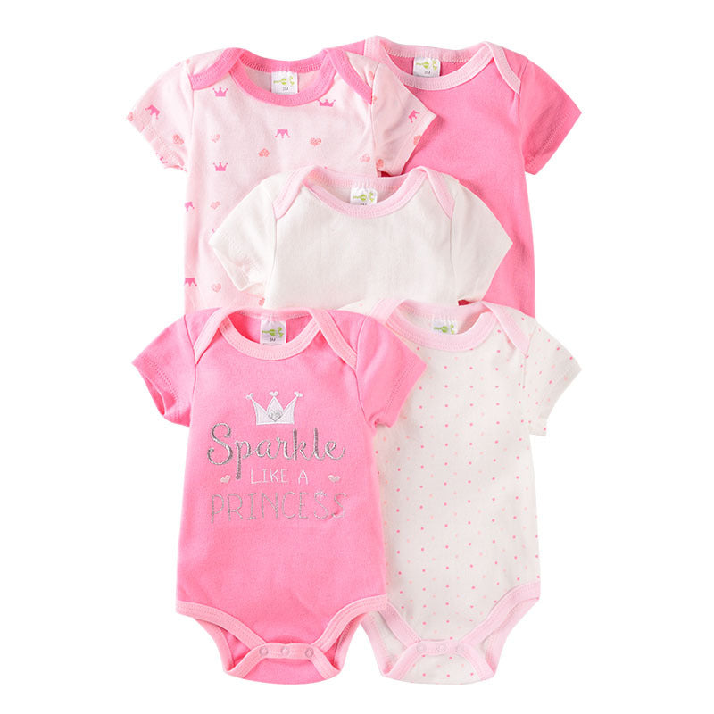 Cotton Short Sleeve Baby Romper Set
