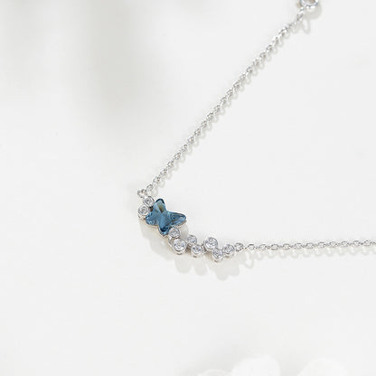 S925 Silver Swarovski Butterfly Crystal Bracelet