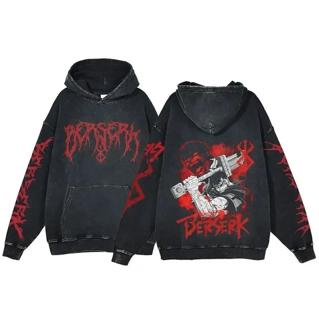Retro Washed Cotton Oversized Hoodies