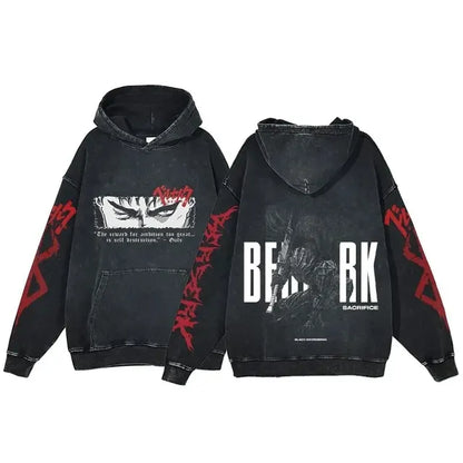 Retro Washed Cotton Oversized Hoodies