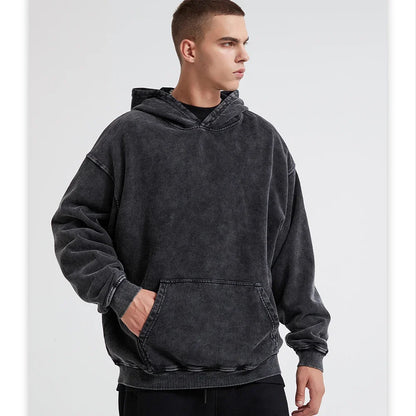 Retro Washed Cotton Oversized Hoodies