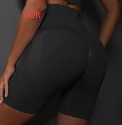 High-Waisted Seamless Yoga Shorts for Women