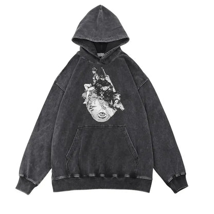 Retro Washed Cotton Oversized Hoodies