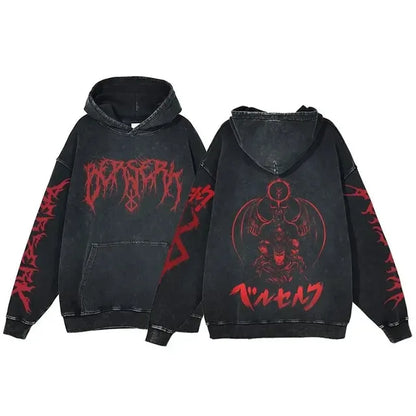 Retro Washed Cotton Oversized Hoodies