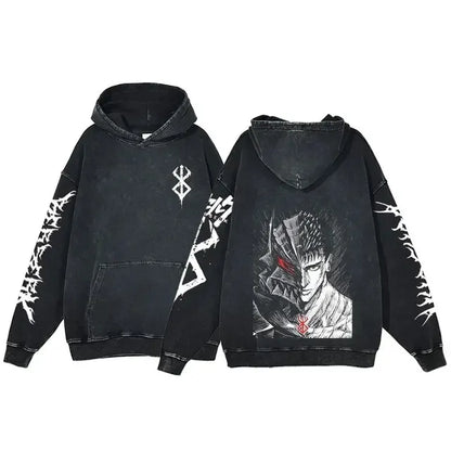 Retro Washed Cotton Oversized Hoodies