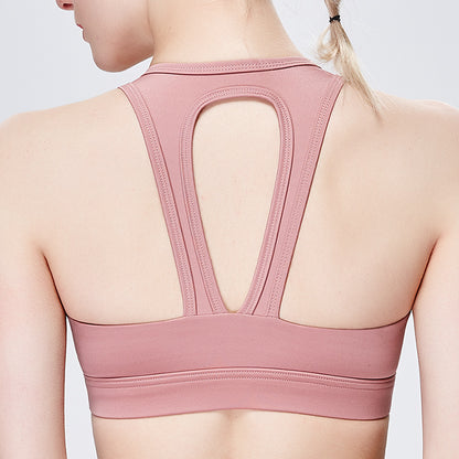 New Women's Nylon Sports Bra for Yoga and Fitness