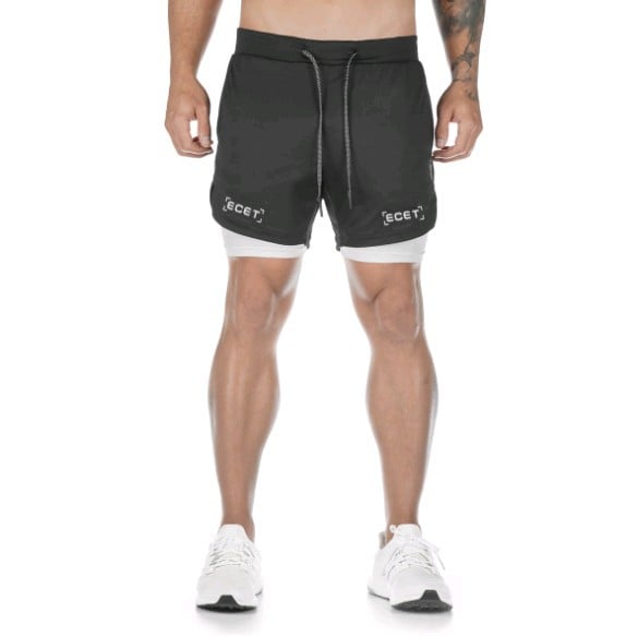 Men's Outdoor Quick-Drying Double-Layer Fitness Pants