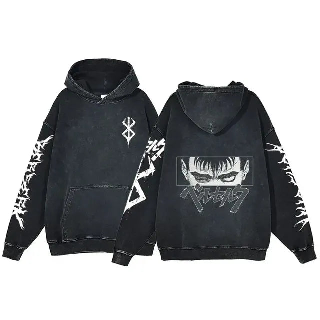 Retro Washed Cotton Oversized Hoodies