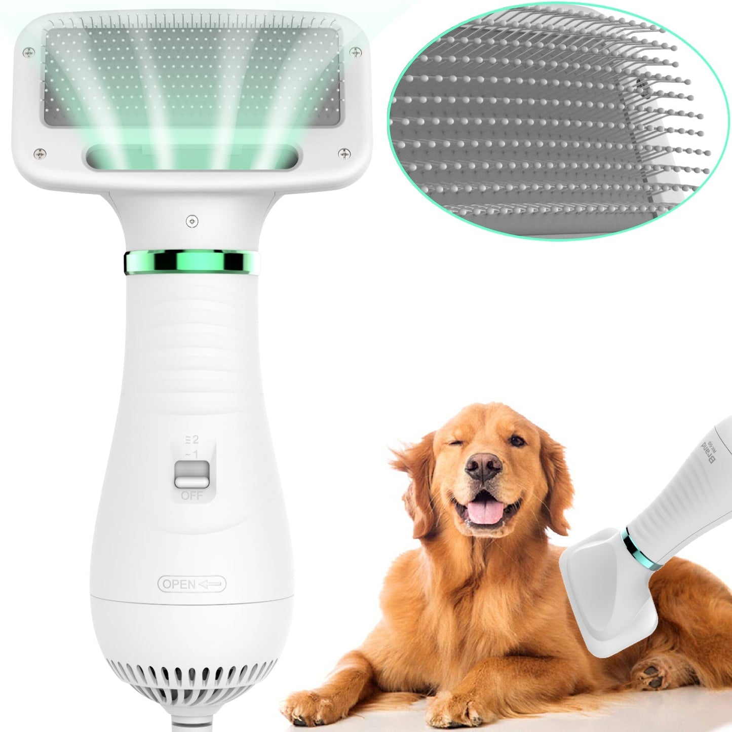 2-in-1 Pet Dryer Brush