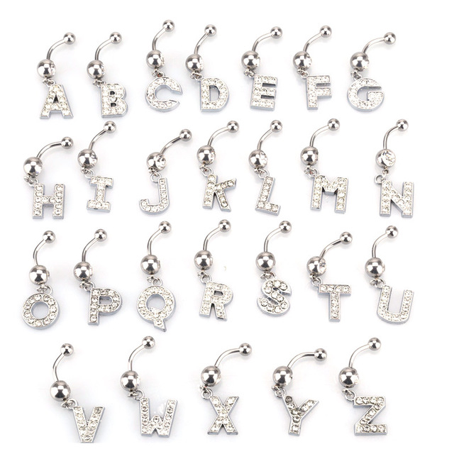 Hypoallergenic Body Piercing Navel Ring Jewelry A-Z