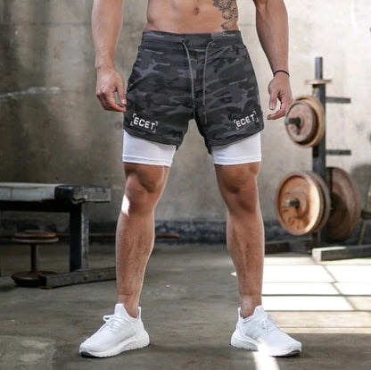 Men's Outdoor Quick-Drying Double-Layer Fitness Pants