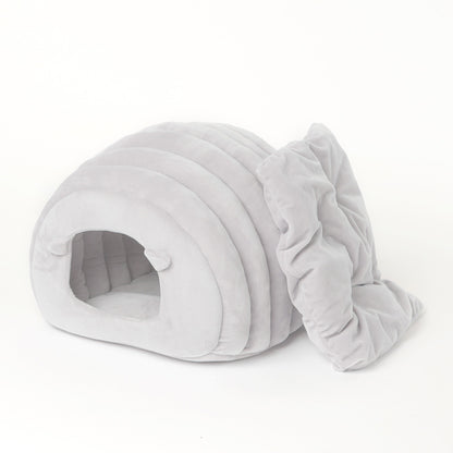 Sheep Bed for Cats - Semi-Enclosed Sleeping Bag