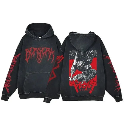 Retro Washed Cotton Oversized Hoodies