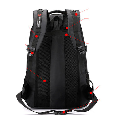 60L Waterproof Nylon Mountaineering Backpack Unisex