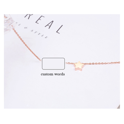Personalized Sterling Silver Anklet, Custom Design
