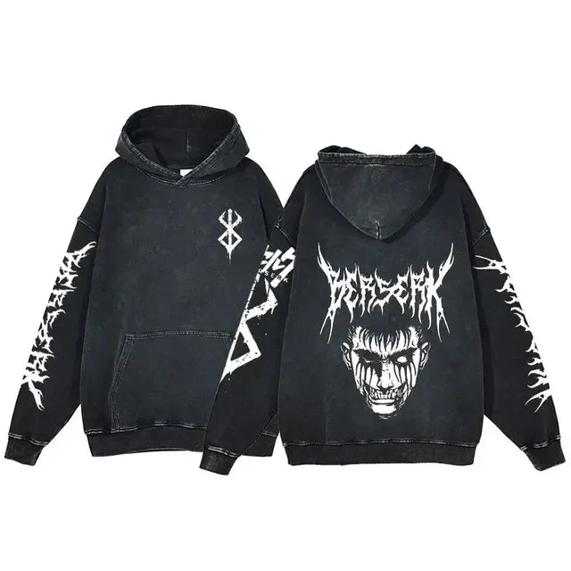 Retro Washed Cotton Oversized Hoodies