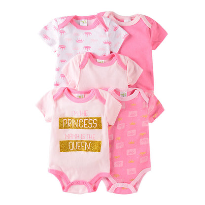 Cotton Short Sleeve Baby Romper Set