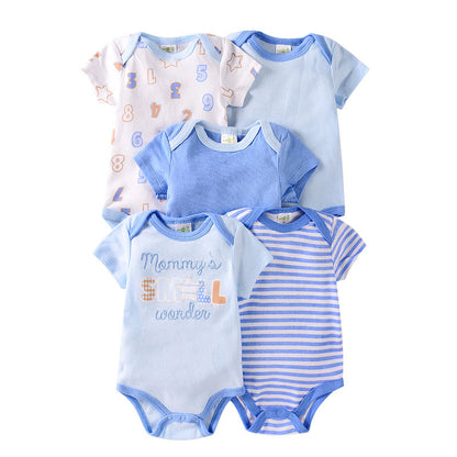 Cotton Short Sleeve Baby Romper Set