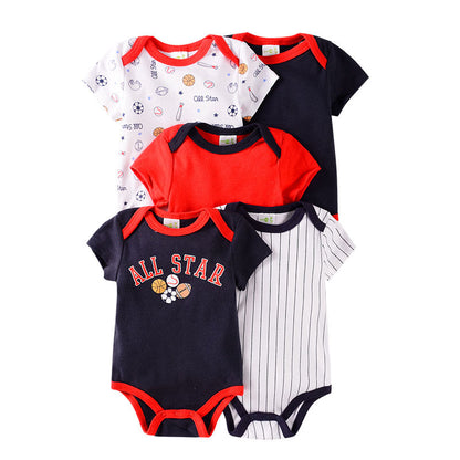 Cotton Short Sleeve Baby Romper Set