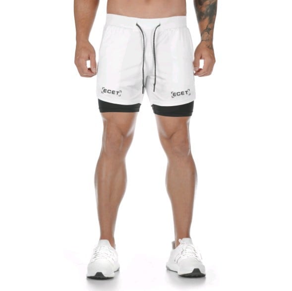 Men's Outdoor Quick-Drying Double-Layer Fitness Pants