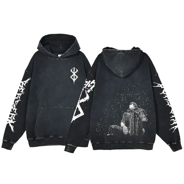 Retro Washed Cotton Oversized Hoodies