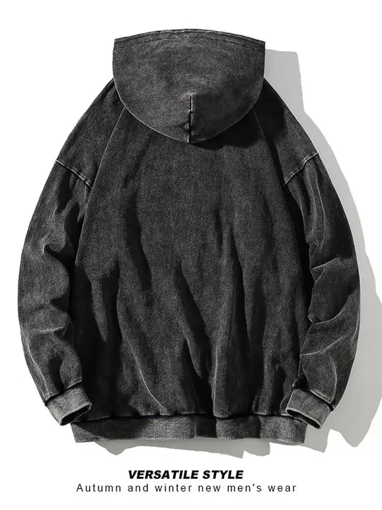 Retro Washed Cotton Oversized Hoodies