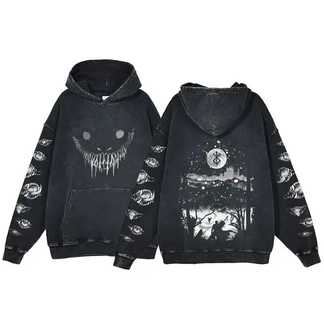 Retro Washed Cotton Oversized Hoodies