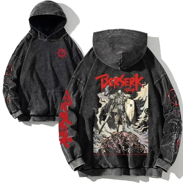 Retro Washed Cotton Oversized Hoodies