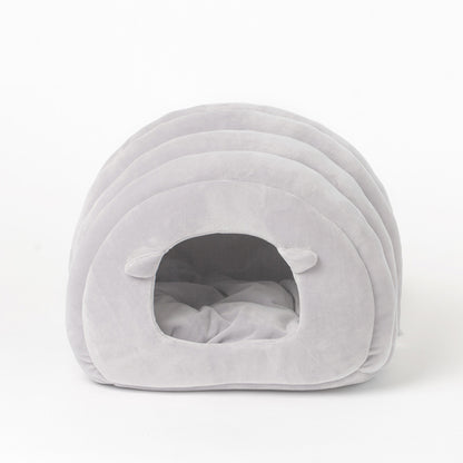 Sheep Bed for Cats - Semi-Enclosed Sleeping Bag