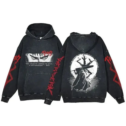 Retro Washed Cotton Oversized Hoodies